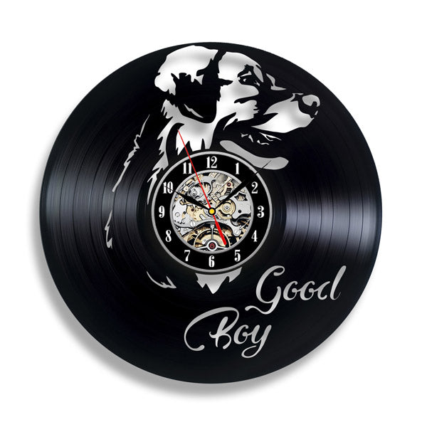 Labrador Pet Lovers Gift Vinyl Record Clock Gullei.com