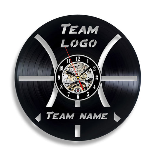 Basket Ball Team Custom Vinyl Record Clock Gift Gullei.com