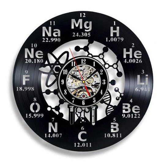 Gift for Chemistry Teacher Vinyl Record Clock Gullei.com