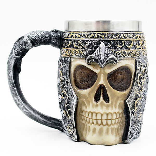 Scary Skull Skeleton Steel Cup Halloween Gift Gullei.com