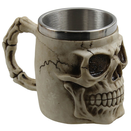 Warrier Skull Coffee Cup Steel Mug Gullei.com