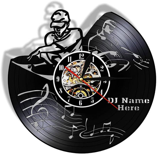 Custom Gift for DJ Friend Lp Record Clock Gullei.com