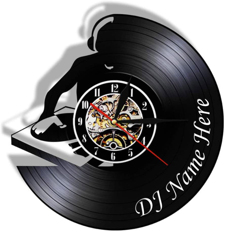 Gift for DJ Friend Vinyl Record Clock Gullei.com