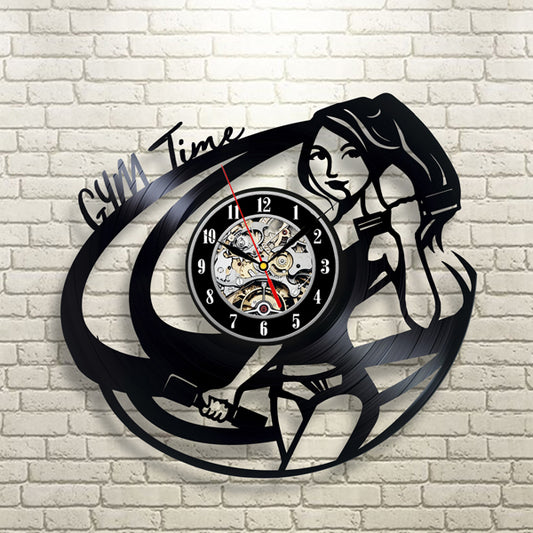 Perfect Birthday Gift for Gym Owner Custom Vinyl Wall Clock Gullei.com