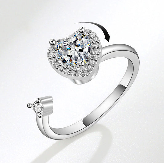 Heart Shaped Fidget Spinner Ring for Her Gullei.com